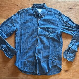 Our Legacy Casual Blue Button-Down Shirt